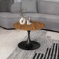 Leisuremod Verve 27" Coffee Table with MDF Top in Black and Brown, , large