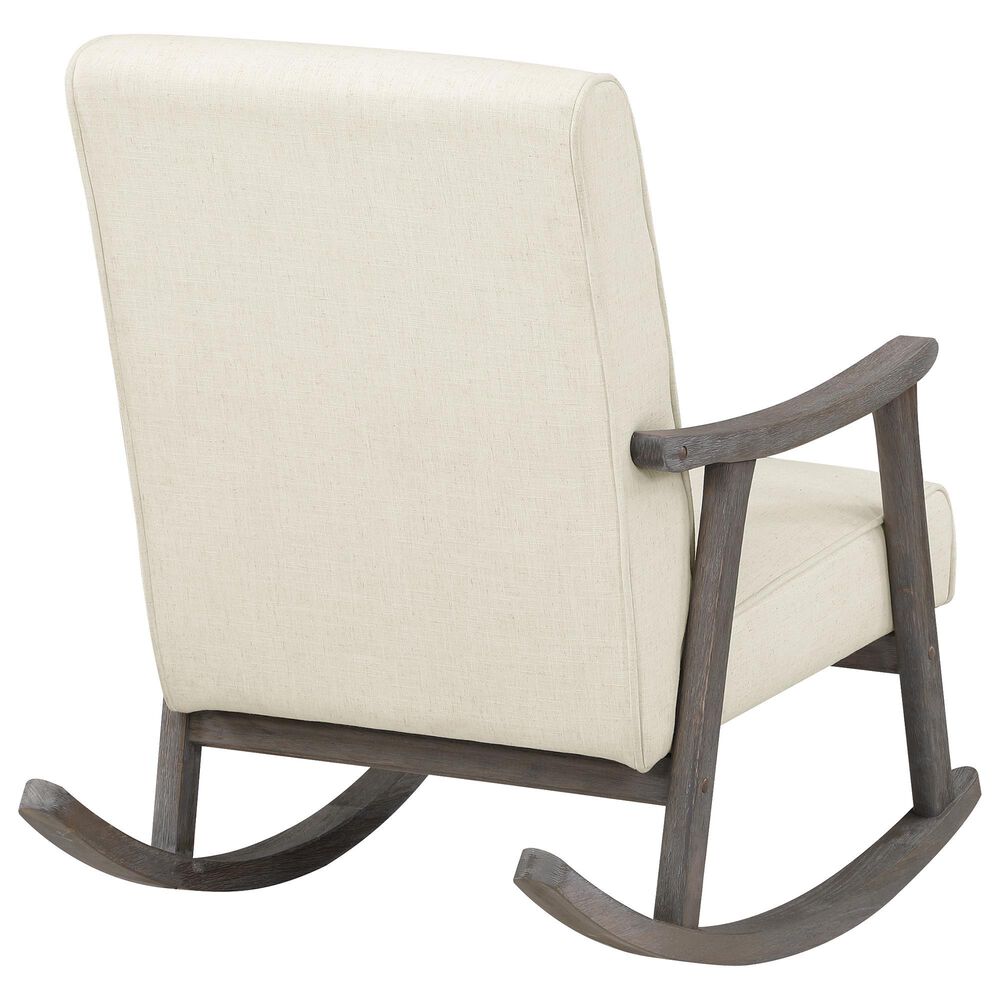 OSP Home Gainborough Rocker with Brushed Grey Frame in Linen, , large