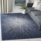 Safavieh Evoke EVK228N 8" x 10" Navy and Ivory Area Rug, , large