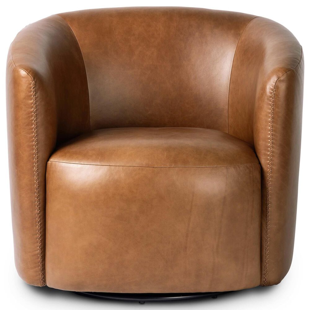 Four Hands Salena Swivel Chair in Sonoma Chestnut, , large
