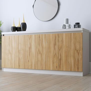 Dayton Viennese 62.99" Sideboard in Cinnamon/Off White, , large