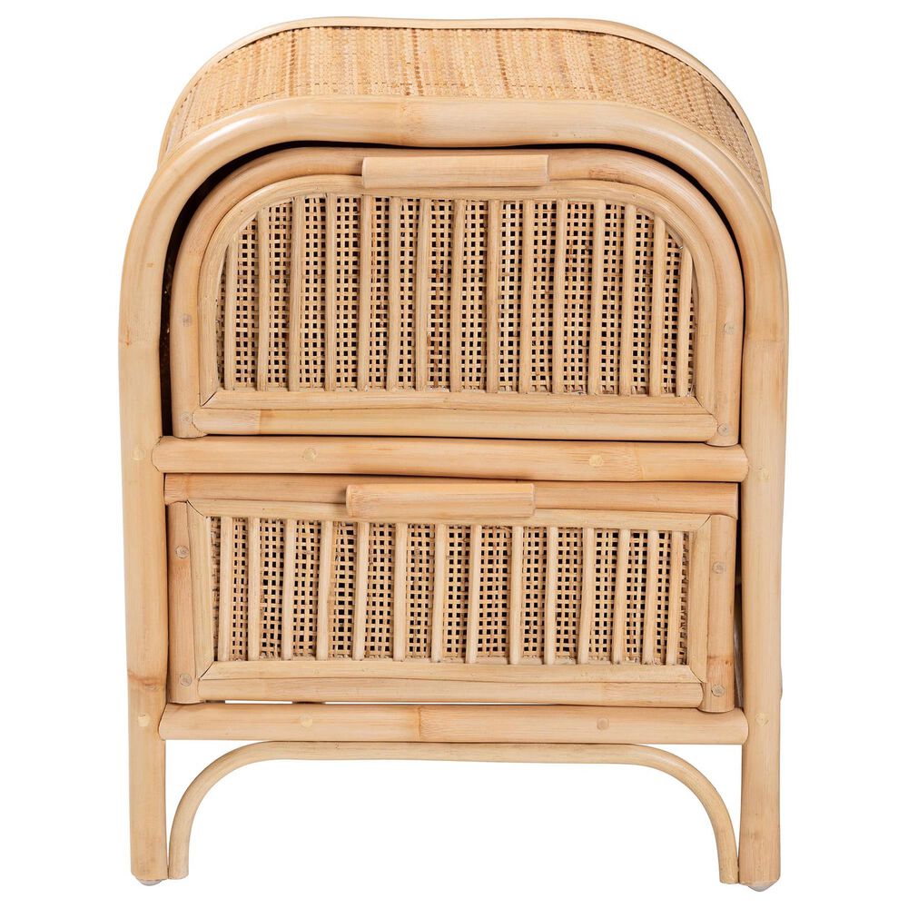 Baxton Studio Adrika 2-Drawer Nightstand in Natural, , large
