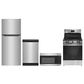 Frigidaire 4-Piece Kitchen Package with 1.7 cu. ft. Microwave in Stainless Steel, , large