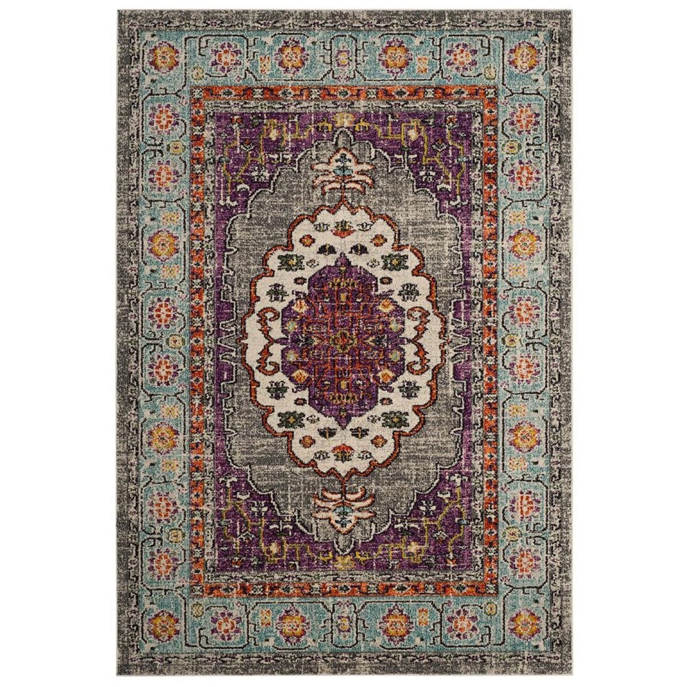 Safavieh Monaco MNC246L-5 5"1" x 7"7" Violet/Light Blue Area Rug, , large