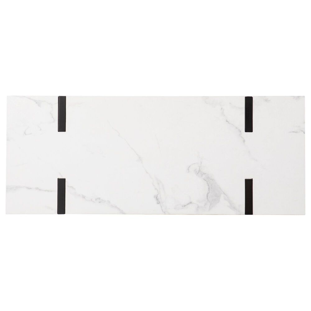 Southern Enterprises Rangley Console Table in Black and White, , large