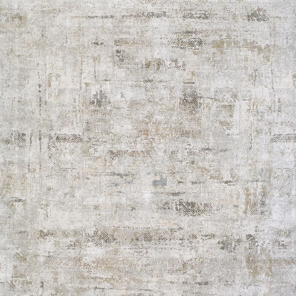 Surya Brunswick Light Gray, Cream, Mustard, Light Brown, Medium Brown and Charcoal 2&#39; x 2&#39;11&quot; Area Rug, , large