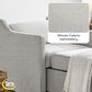 Lifestyle Solutions Haddington Convertible Chair in Linen, , large