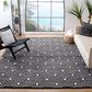 Safavieh Micro-Loop MLP166H 8" x 10" Charcoal and Ivory Area Rug, , large