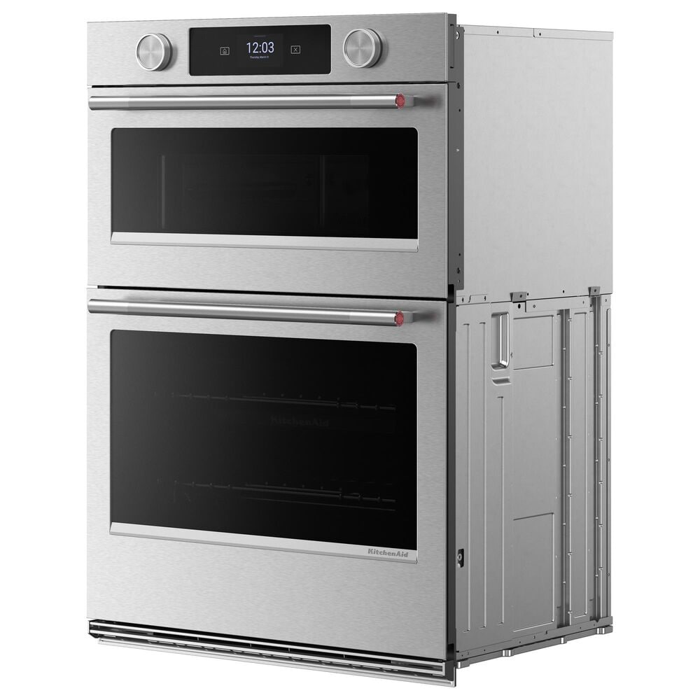 KitchenAid 30&quot; Smart Combination Microwave Wall Oven with Air Fry Mode in White, , large