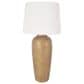 Maple and Jade 35" Ceramic Table Lamp with Cream Linen Shade in Brown, , large