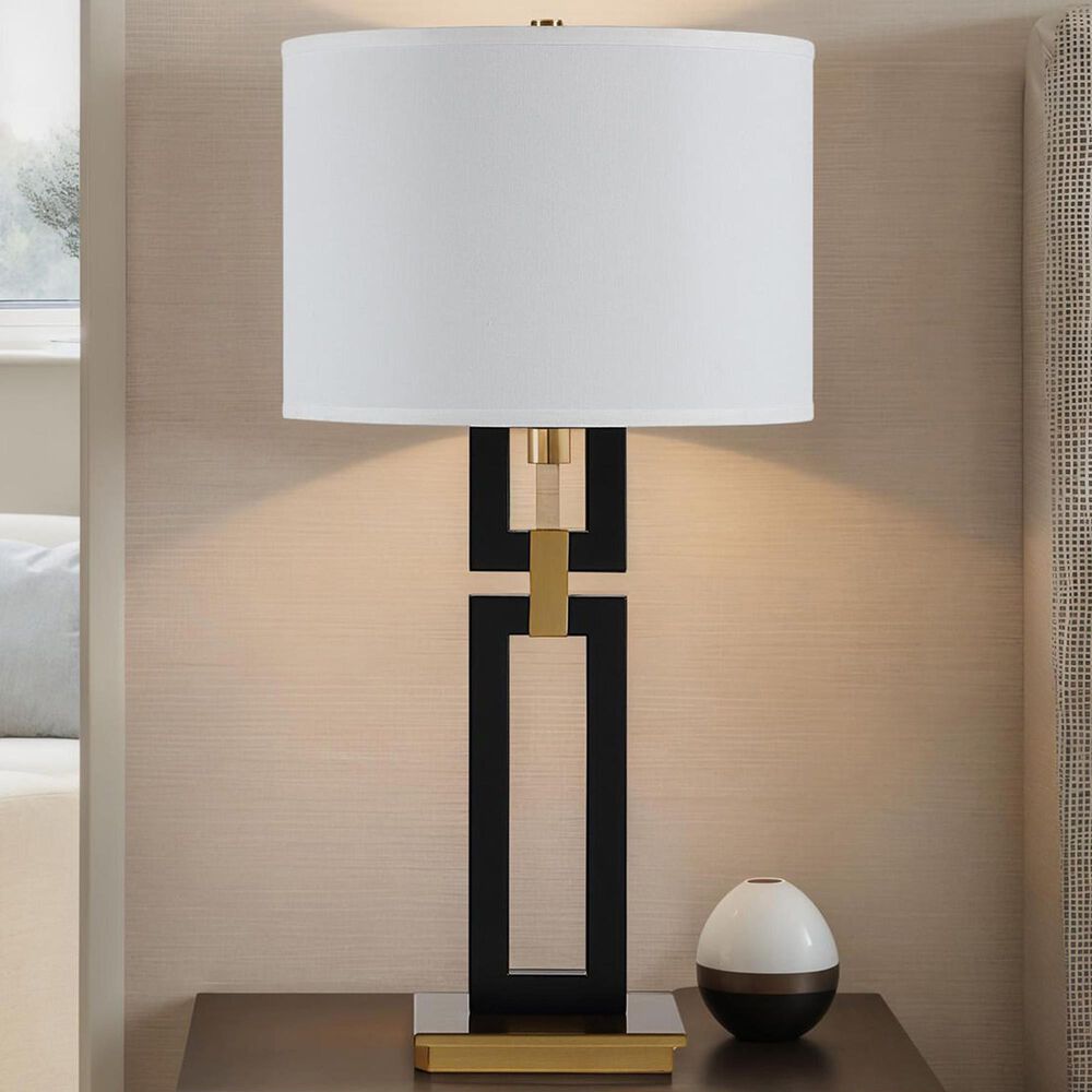 Renwil Lila Table Lamp in Matte Black and Gold, , large
