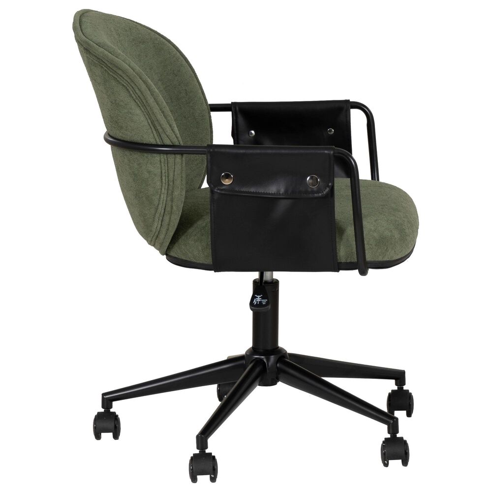 Linon Home Decor Karri Office Chair in Olive Green, , large
