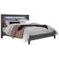Signature Design by Ashley Baystorm Queen LED Panel Bed in Smoke Gray, , large