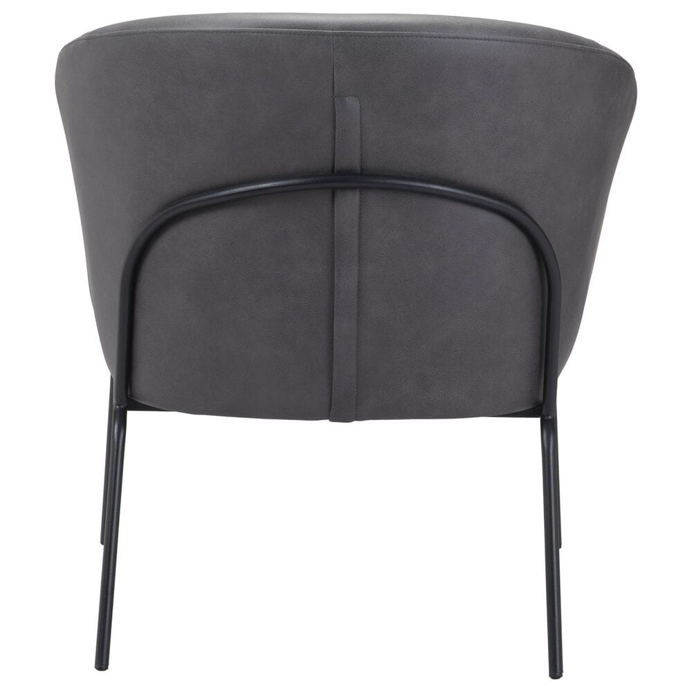 Zuo Modern Quinten Accent Chair in Vintage Gray and Gold, , large