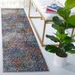 Safavieh Aria 2" x 8" Blue and Ivory Runner, , large