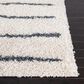 Safavieh Venus Shag VNS604B 2"2" x 14" Ivory and Dark Grey Runner, , large