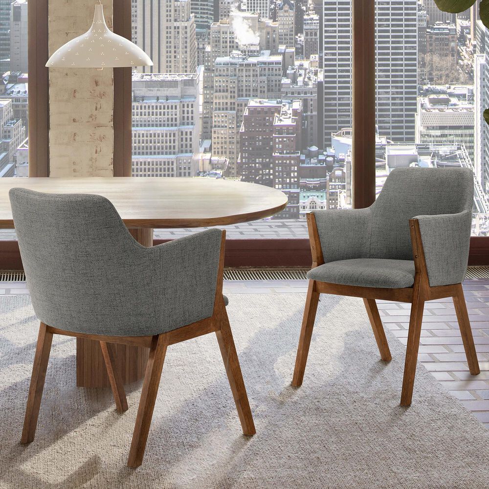Blue River Renzo Dining Chair in Charcoal/Walnut &#40;Set of 2&#41;, , large
