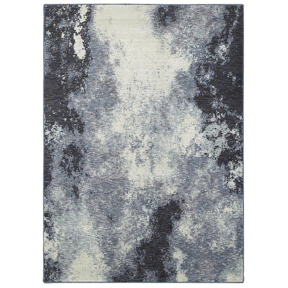 Oriental Weavers Evolution 8000B 2"6" x 12" Navy Runner, , large