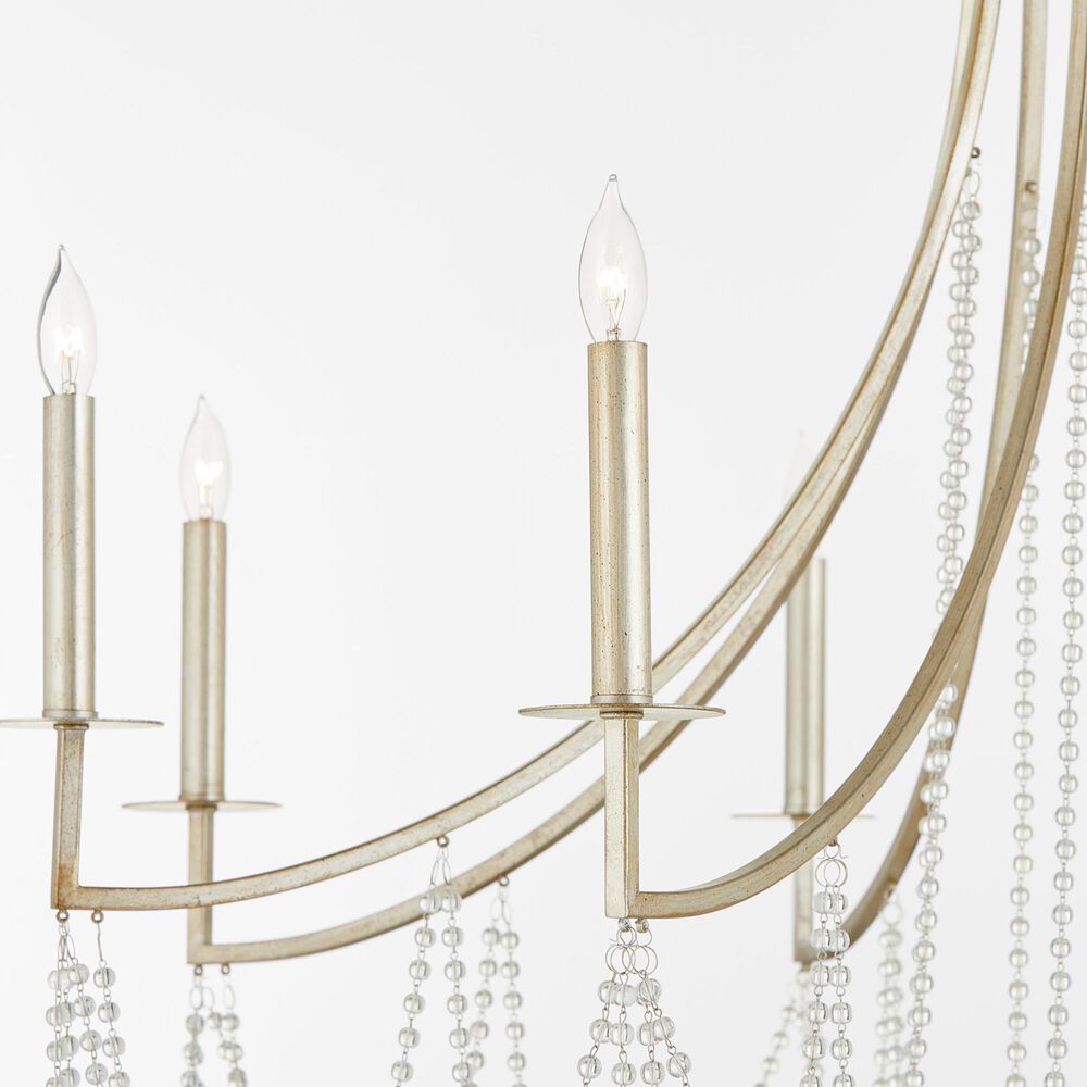 Quorum Malin 8-Light Chandelier in Antique Silver, , large