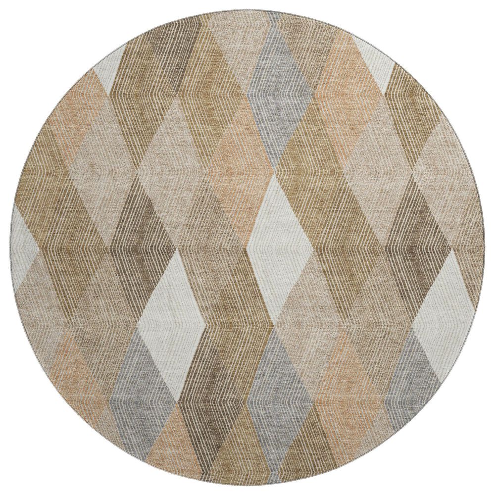 Dalyn Rug Company The Reserve TR11 Copper 8" Round Indoor/Outdoor Area Rug, , large