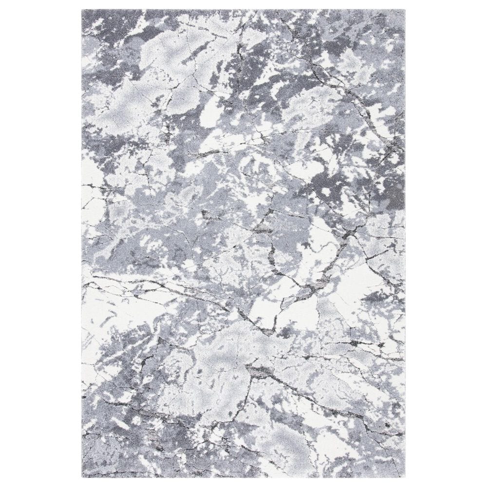 Safavieh Cyrus Shag CYR122F 4"5" x 6"5" Grey and Ivory Area Rug, , large