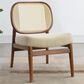 Coaster Rayo Accent Armless Chair with Rattan Cane Back in Camel, , large