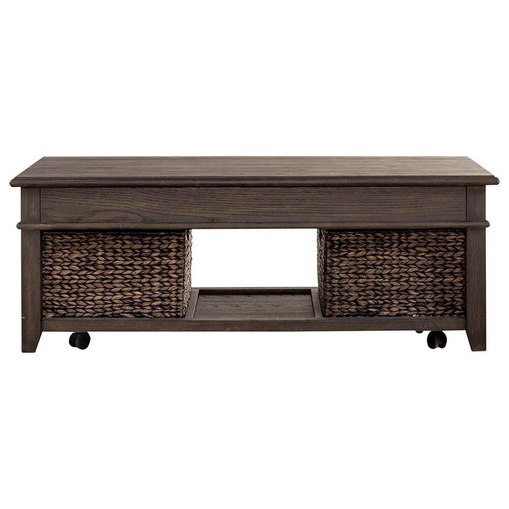 Belle Furnishings Mill Creek Lift Top Cocktail Table in Peppercorn, , large