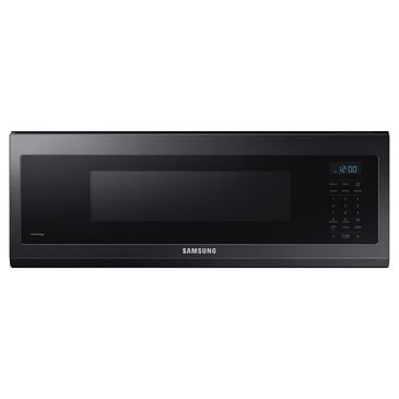 Samsung 1.1 Cu. Ft. Smart SLIM Over-the-Range Microwave with 400 CFM Hood Ventilation in Matte Black Steel, , large