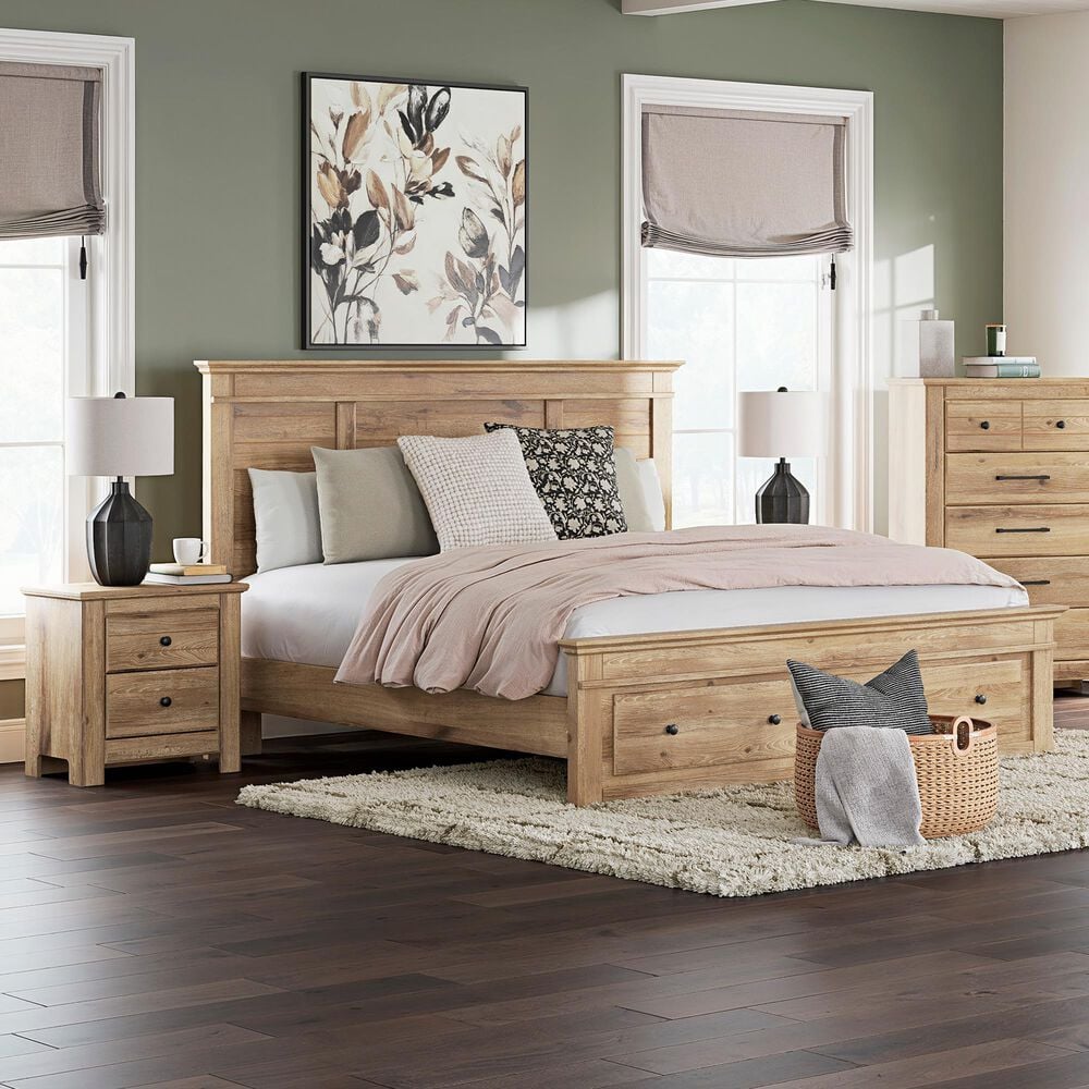 Ashley Makidern 2-Piece King Storage Bedroom Set with Two Drawers in Natural Brown, , large