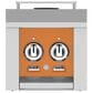Hestan 12" Built-In Natural Gas Double Side Burner for Cart in Citra, , large