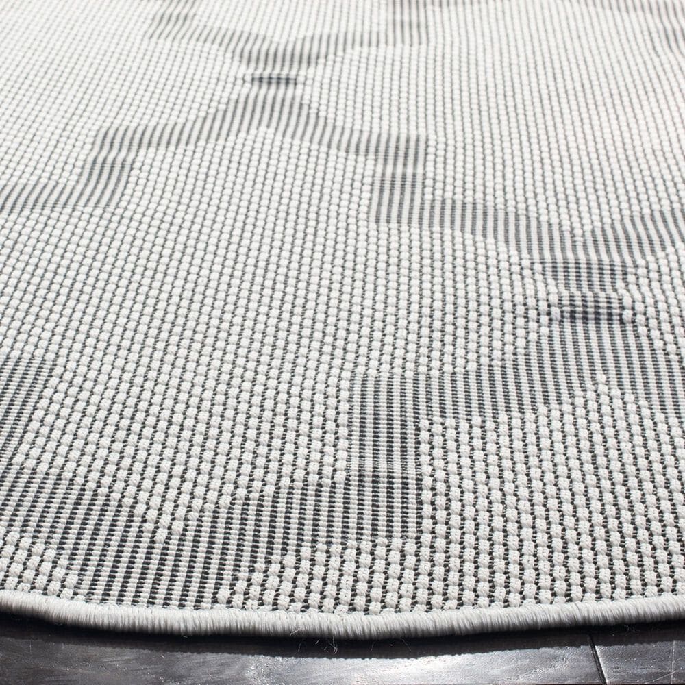 Safavieh Bermuda BMU804A 5&#39; Round Ivory and Light Grey Indoor/Outdoor Area Performance Rug, , large