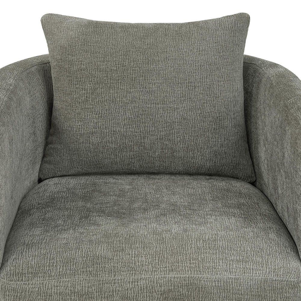 Hearth and Haven Sutton Swivel Chair in Gray, , large