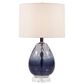 Hampton Park Borel Ombre Glass Table Lamp in Plated Silver and Dark Blue, , large