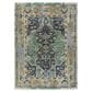 Surya Festival 8" x 11" Denim, Ink Blue, Teal, Tan and Ivory Area Rug, , large