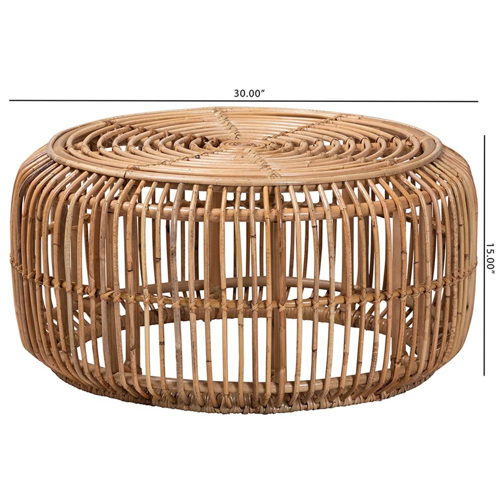 Baxton Studio Aliane Coffee Table in Natural Brown, , large