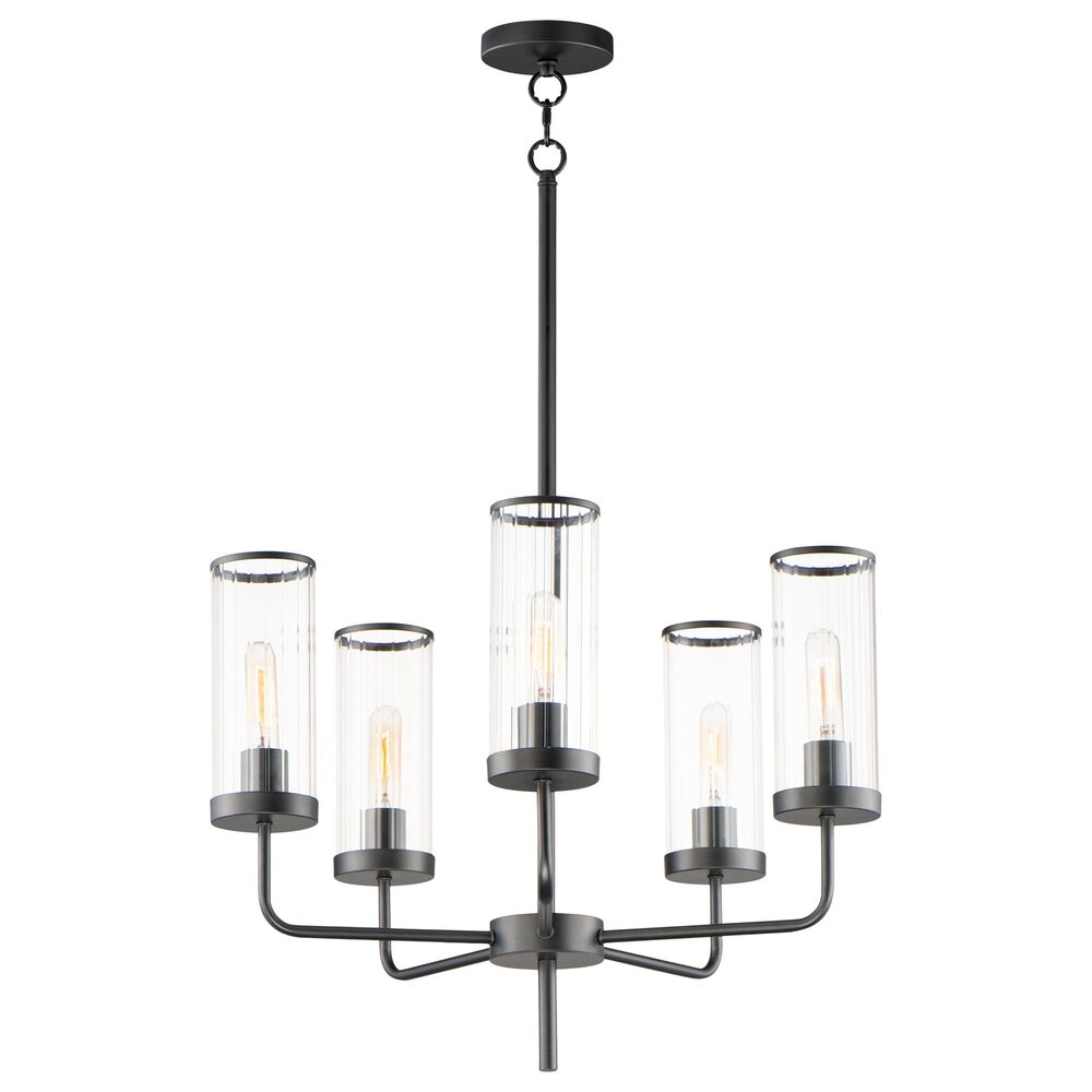 Maxim Lighting Crosby 5-Light Chandelier in Black, , large