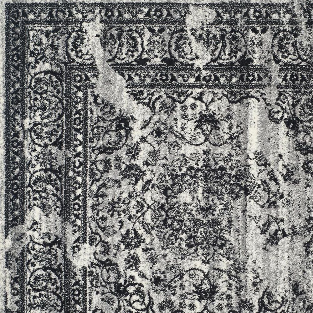 Safavieh Adirondack ADR101A-4SQ 4&#39; x 4&#39;  Silver/Black Square Rug, , large