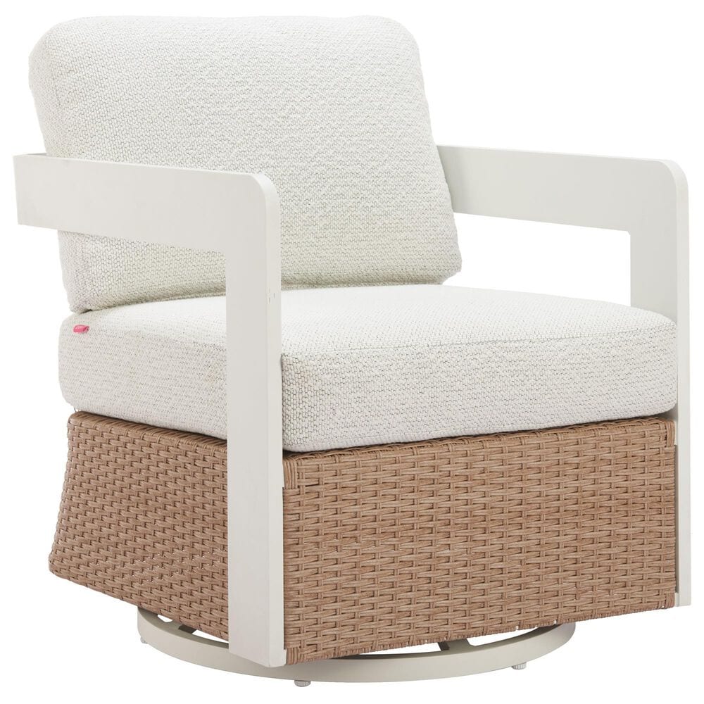 Zuo Modern Gelo Outdoor Swivel Chair in White, , large