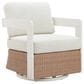 Zuo Modern Gelo Outdoor Swivel Chair in White, , large