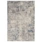 Nourison Rustic Textures Ivory, Grey and Slate Blue 5"3" x 7"3" Area Rug, , large