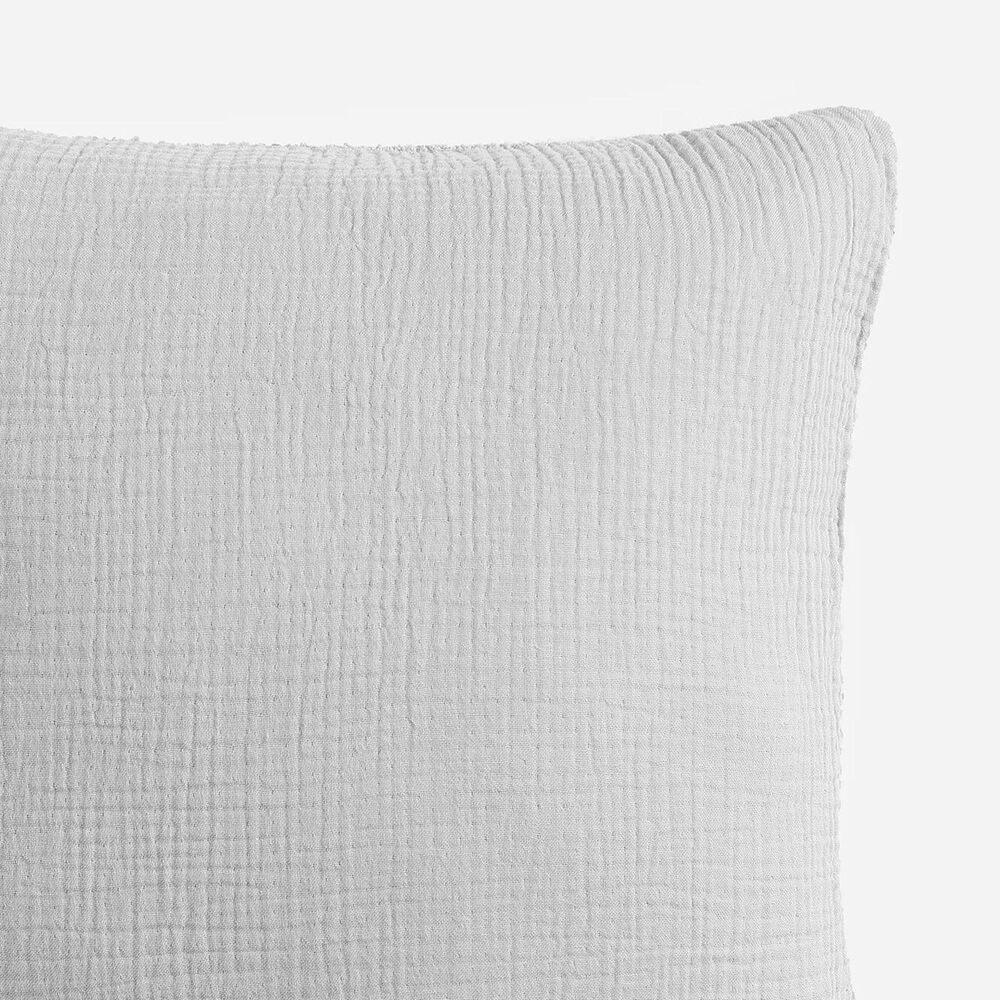 Sunday Citizen Snug Muslin 20&quot; Square Throw Pillow in Cloud Gray, , large