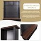 HOMLUX 6-Hook Hall Tree with 16-Compartment in Black and Walnut, , large