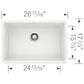 Blanco Precis 27" Single Bowl Kitchen Sink in White, , large
