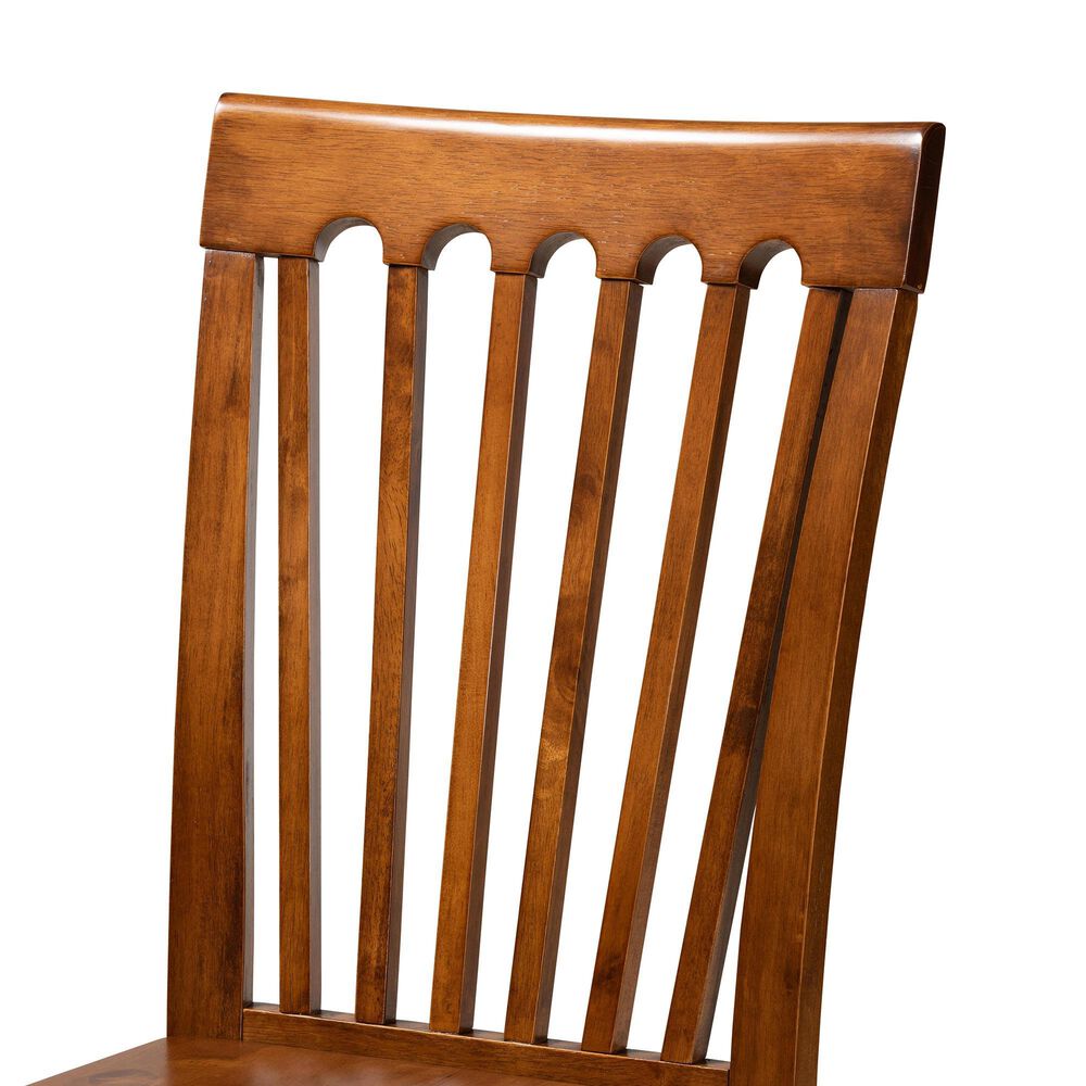 Baxton Studio Minette Side Chair in Walnut Brown (Set of 2), , large