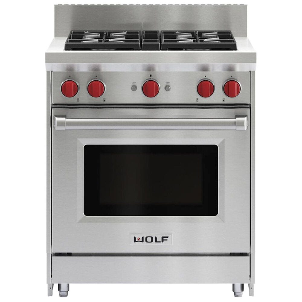 Wolf 5&quot; Riser for 30&quot; Gas Range in Stainless Steel, , large