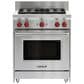 Wolf 5" Riser for 30" Gas Range in Stainless Steel, , large