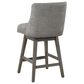 OSP Home Granville Swivel Counter Stool with Charcoal Upholstered in Grey, , large