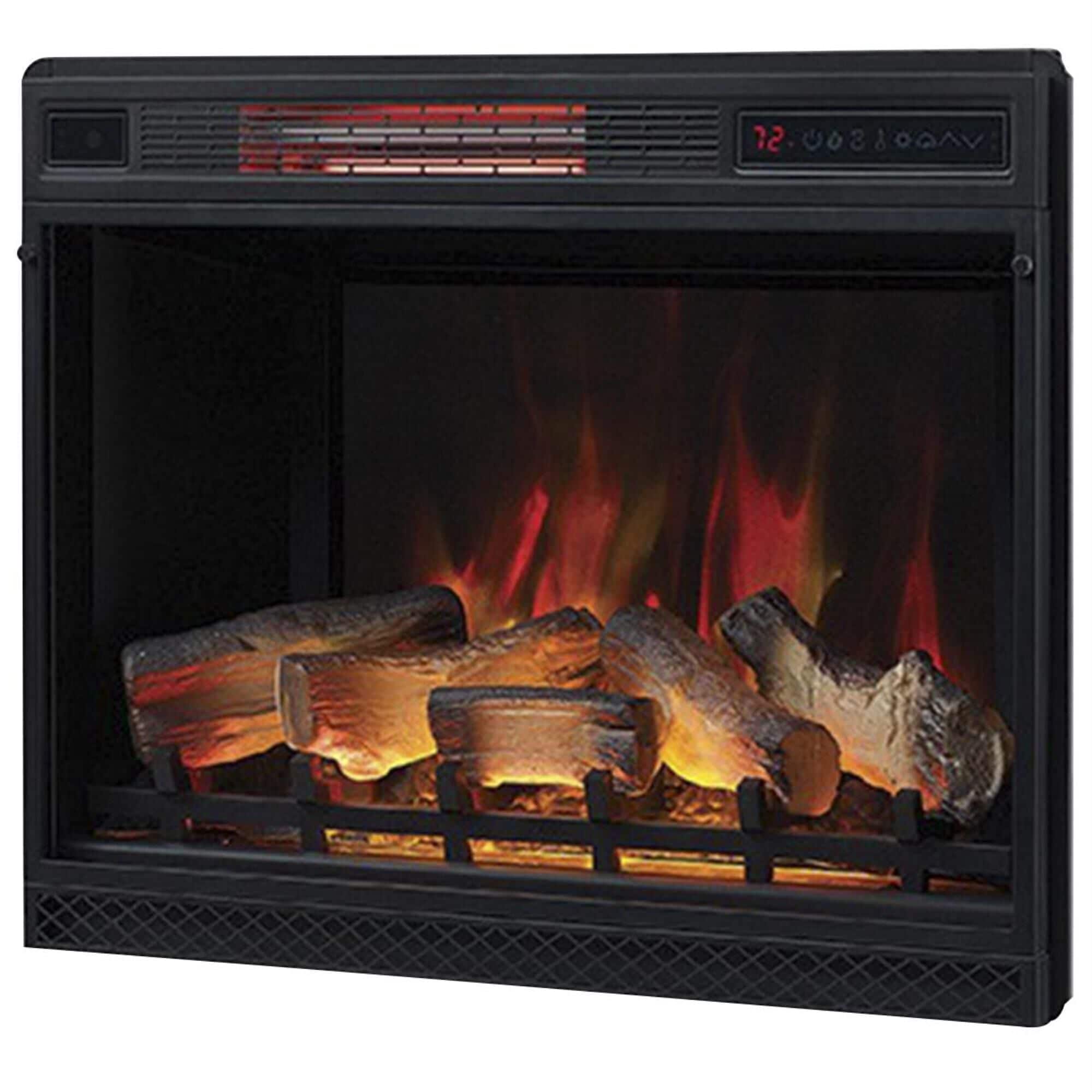 Classic Flame Manning TV Stand with Fireplace Mantel in Espresso