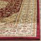 Safavieh Lyndhurst LNH222 8" x 11" Red and Ivory Area Rug, , large