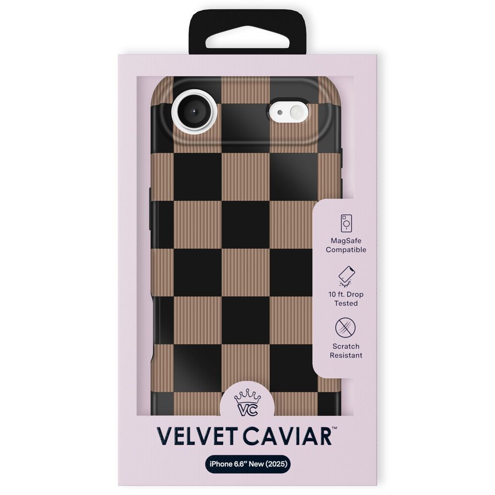 Velvet Caviar MagSafe Case For Apple iPhone Air in Mocha Vibe Checkered, , large